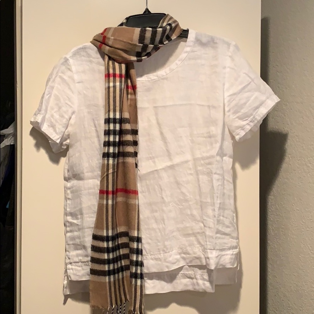 Short sleeve linen top